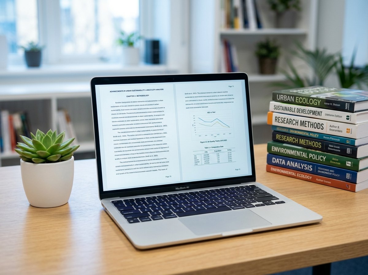 Thesis Laptop Workspace